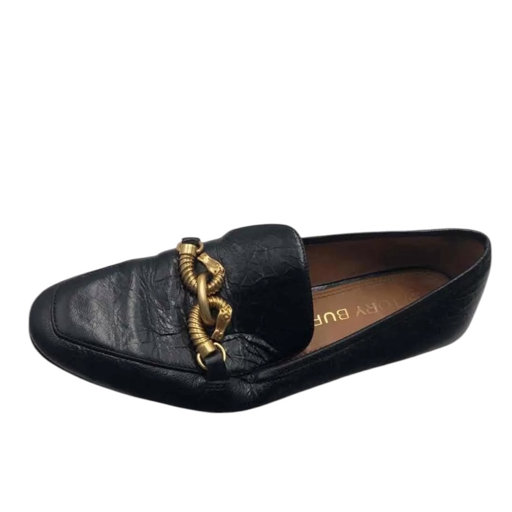 Tory Burch black leather women’s loafer size 7.5M - Picture 4 of 8